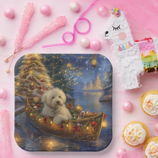 Coton De Tulear Weihnachtsreise Pappteller (Party)