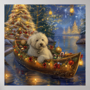 Coton De Tulear Weihnachtsreise Poster