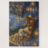 Coton De Tulear Weihnachtsreise Puzzle (Vertikal)