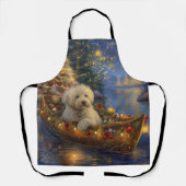 Coton De Tulear Weihnachtsreise Schürze (Vorderseite)