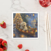 Coton De Tulear Weihnachtsreise Serviette (Beispiel)