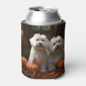 Coton De Tulear Welppy Autumn Delight Pumpkin Dosenkühler (Kanne Vorderseite)