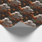 Coton De Tulear Welppy Autumn Delight Pumpkin Geschenkpapier (Ecke)