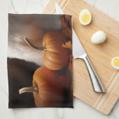 Coton De Tulear Welppy Autumn Delight Pumpkin Geschirrtuch (Viertel Falte)