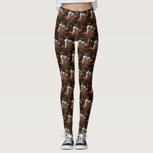 Coton De Tulear Welppy Autumn Delight Pumpkin Leggings