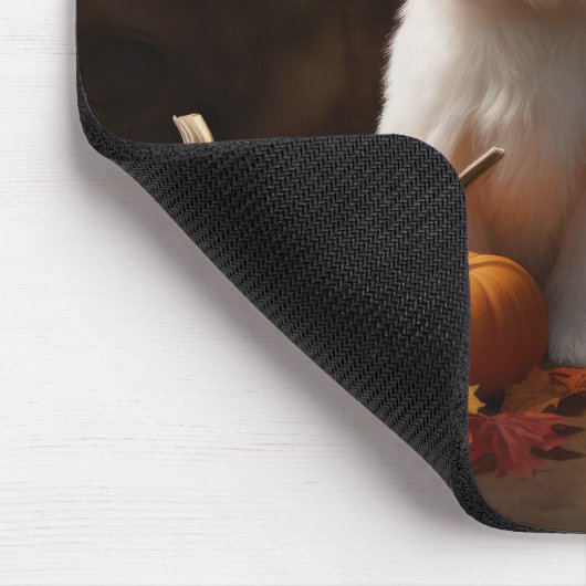 Coton De Tulear Welppy Autumn Delight Pumpkin Mousepad (Ecke)
