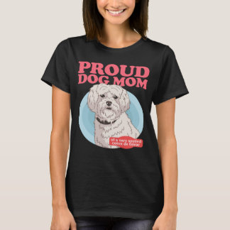 Coton de Tulears Hund Mama eines verdorbenen Coton T-Shirt