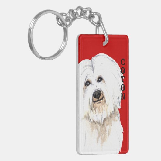 Coton-Farbblock Schlüsselanhänger (Vorderseite links)