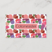 Cotoneaster Colorful Leaves Botanical Visitenkarte (Vorderseite)