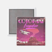 Cotopaxi,Ecuador AIR MAIL Reiseplakat Magnet (Vorderseite/Rückseite)