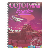 Cotopaxi,Ecuador AIR MAIL Reiseplakat Notizblock (Vorderseite)