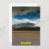 Cotopaxi, Ecuador-Karte (Vorne/Hinten)