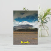 Cotopaxi, Ecuador-Karte (Stehend Vorderseite)