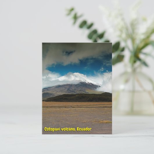 Cotopaxi Ecuador Postkarte (Stehend Vorderseite)