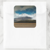 Cotopaxi, Ecuador Quadratischer Aufkleber (Tasche)