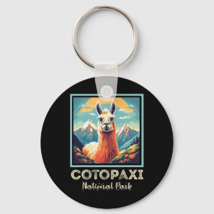 Cotopaxi Lama Flower Nationalpark Souvenir Ecuad Schlüsselanhänger