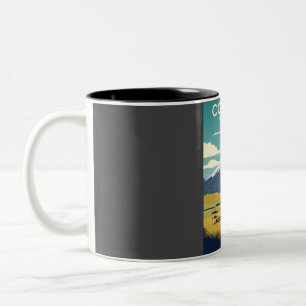 Cotopaxi National Park Travel Poster - Ecuadors m Zweifarbige Tasse