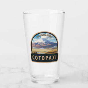 Cotopaxi Nationalpark Ecuador Art Vintag Glas