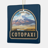Cotopaxi Nationalpark Ecuador Art Vintag Keramikornament (Links)