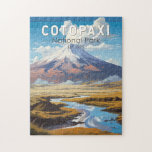 Cotopaxi Nationalpark Ecuador Art Vintag Puzzle<br><div class="desc">Cotopaxi Vektorgrafik Design. Der Park ist ein großes,  bewaldetes Gebiet in Ecuador,  das Teile von Cotopaxi,  Pichincha und Napo umspannt. Es ist bekannt für den aktiven,  schneebedeckten Vulkan Cotopaxi und den weiten Limpiopungo See.</div>
