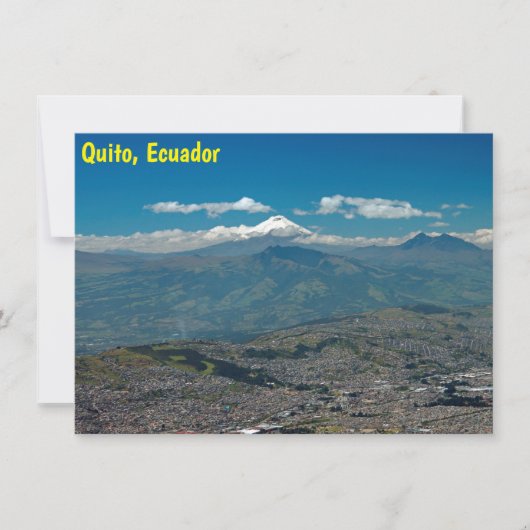 Cotopaxi & Quito Card (Vorderseite)
