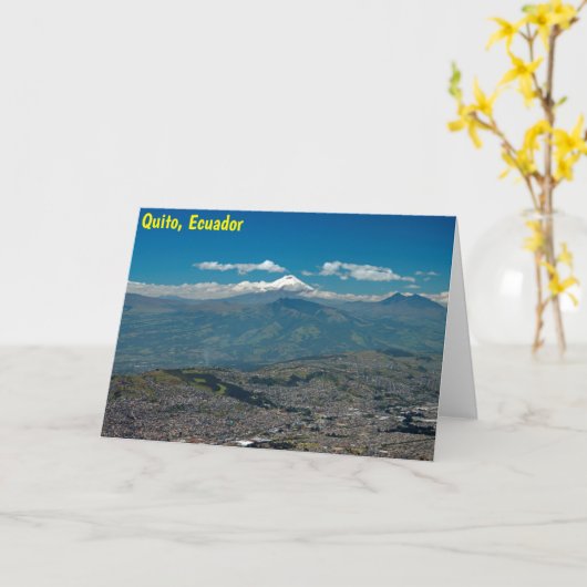 Cotopaxi & Quito Karte (Gelbe Blume)