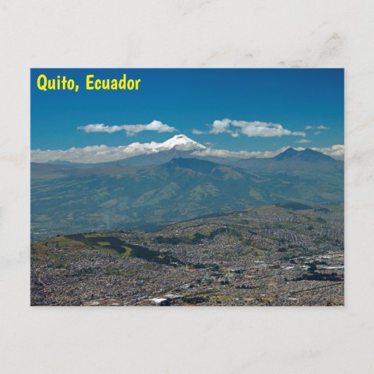 Cotopaxi & Quito Postkarte (Vorderseite)