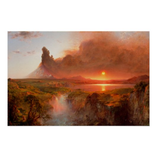 Cotopaxi von Frederic Edwin Church, 1862. Vulkan, Poster (Vorderseite)