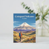 Cotopaxi Vulkan Ecuador Postkarte (Stehend Vorderseite)