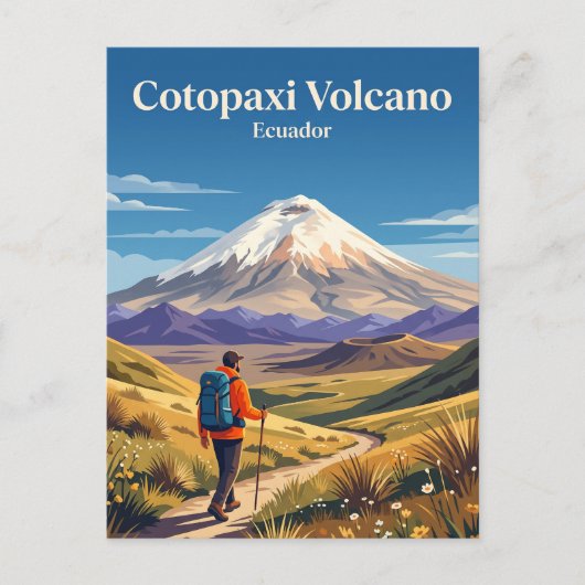 Cotopaxi Vulkan Ecuador Postkarte (Vorderseite)