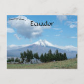 Cotopaxi Vulkan Ecuador Postkarte (Vorderseite)