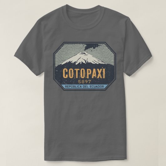 Cotopaxi Vulkan Ecuador T-Shirt (Design vorne)