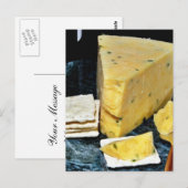 Cotswold Double Gloucester Käse Postkarte (Vorne/Hinten)