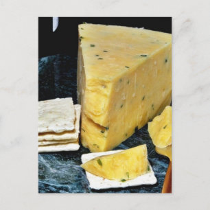 Cotswold Double Gloucester Käse Postkarte