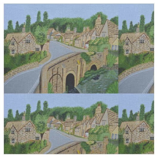 Cotswold England Baumwollgewebe Stoff (Nahaufnahme)