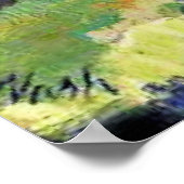 Cotswold Hills, Surrealismus-Gemälde von Paul Nash Poster (Ecke)