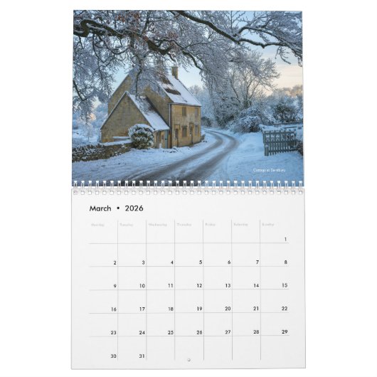 Cotswold-Kalender Kalender (Mär 2026)