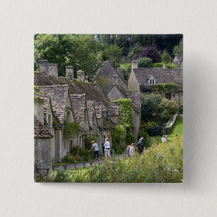 Cotswold-Stein-Cottages im Dorf Button