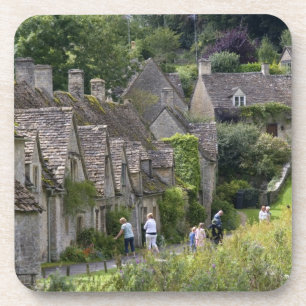 Cotswold Stein Hütten im Dorf Getränkeuntersetzer