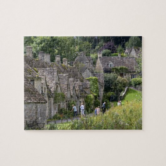 Cotswold Stein Hütten im Dorf Puzzle (Horizontal)