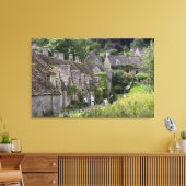 Cotswold Stone Hütten im Dorf Leinwanddruck (Insitu (Wohnzimmer))