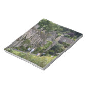 Cotswold Stone Hütten im Dorf Notizblock (Rotiert)