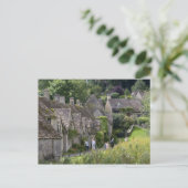 Cotswold Stone Hütten im Dorf Postkarte (Stehend Vorderseite)