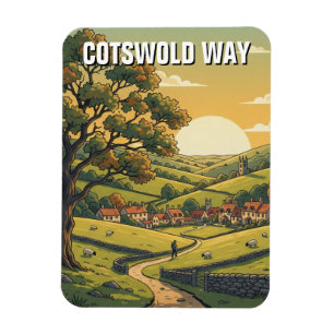 Cotswold Way England Reise Magnet