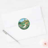 Cotswold Way England Runder Aufkleber (Umschlag)