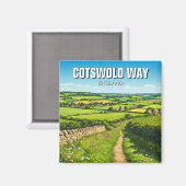 Cotswold Way England Travel Magnet (Vorderseite/Rückseite)