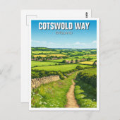 Cotswold Way England Travel Postkarte (Vorne/Hinten)
