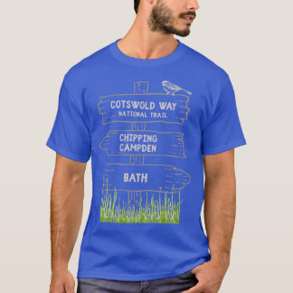 Cotswold Way National Trail bril Distork Walk T-Shirt