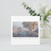 Cotswold Winter Feiertagskarte (Stehend Vorderseite)
