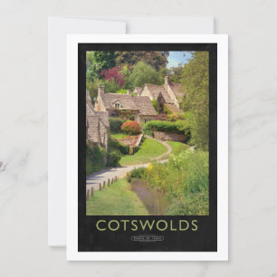 Cotswolds-Bahn-Plakat Einladung